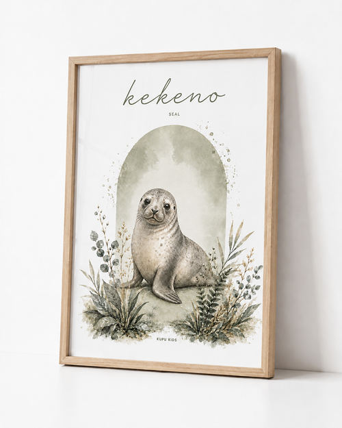 Kekeno - Seal Nursery Print