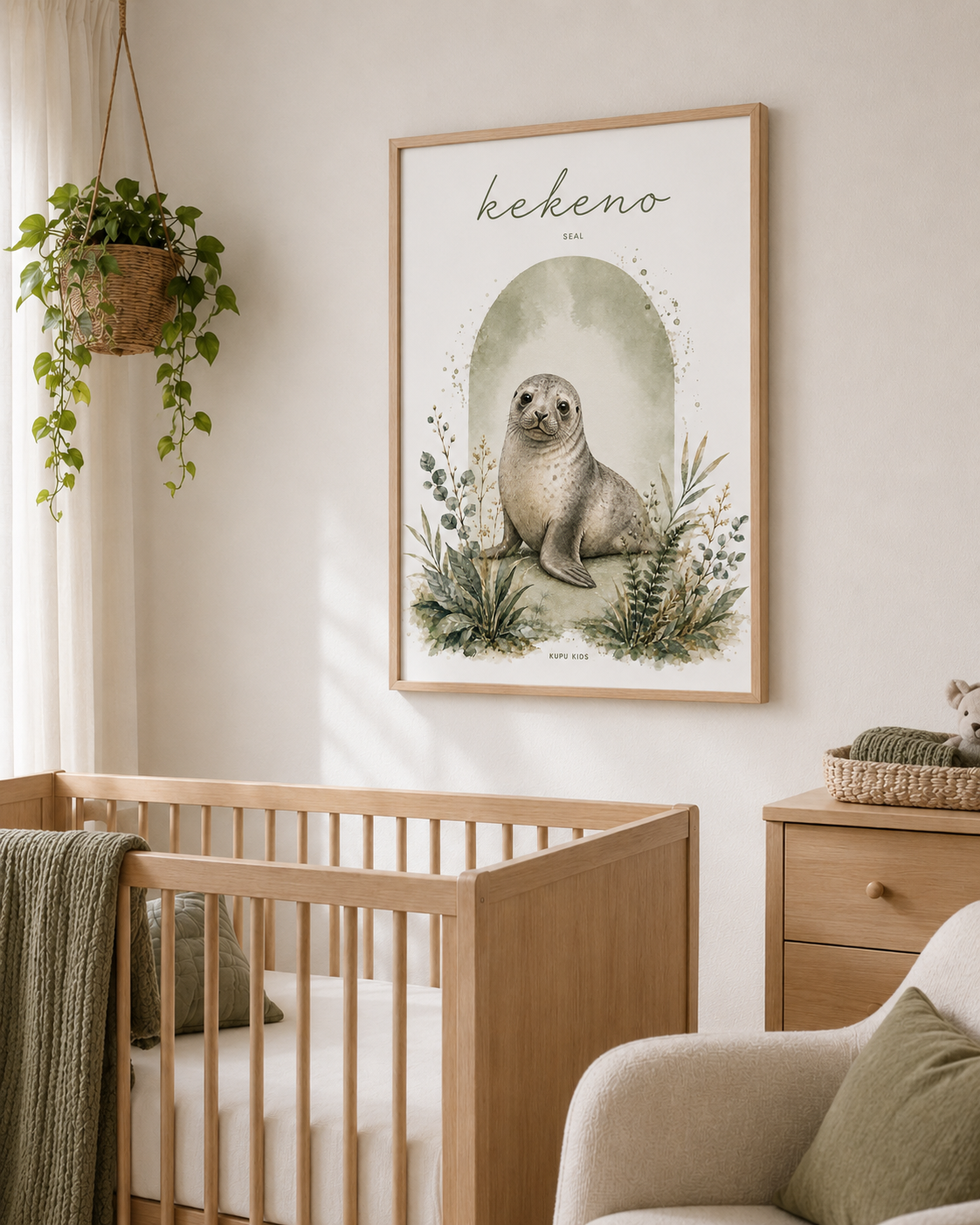 Kekeno - Seal Nursery Print