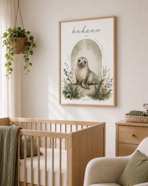 Kekeno - Seal Nursery Print