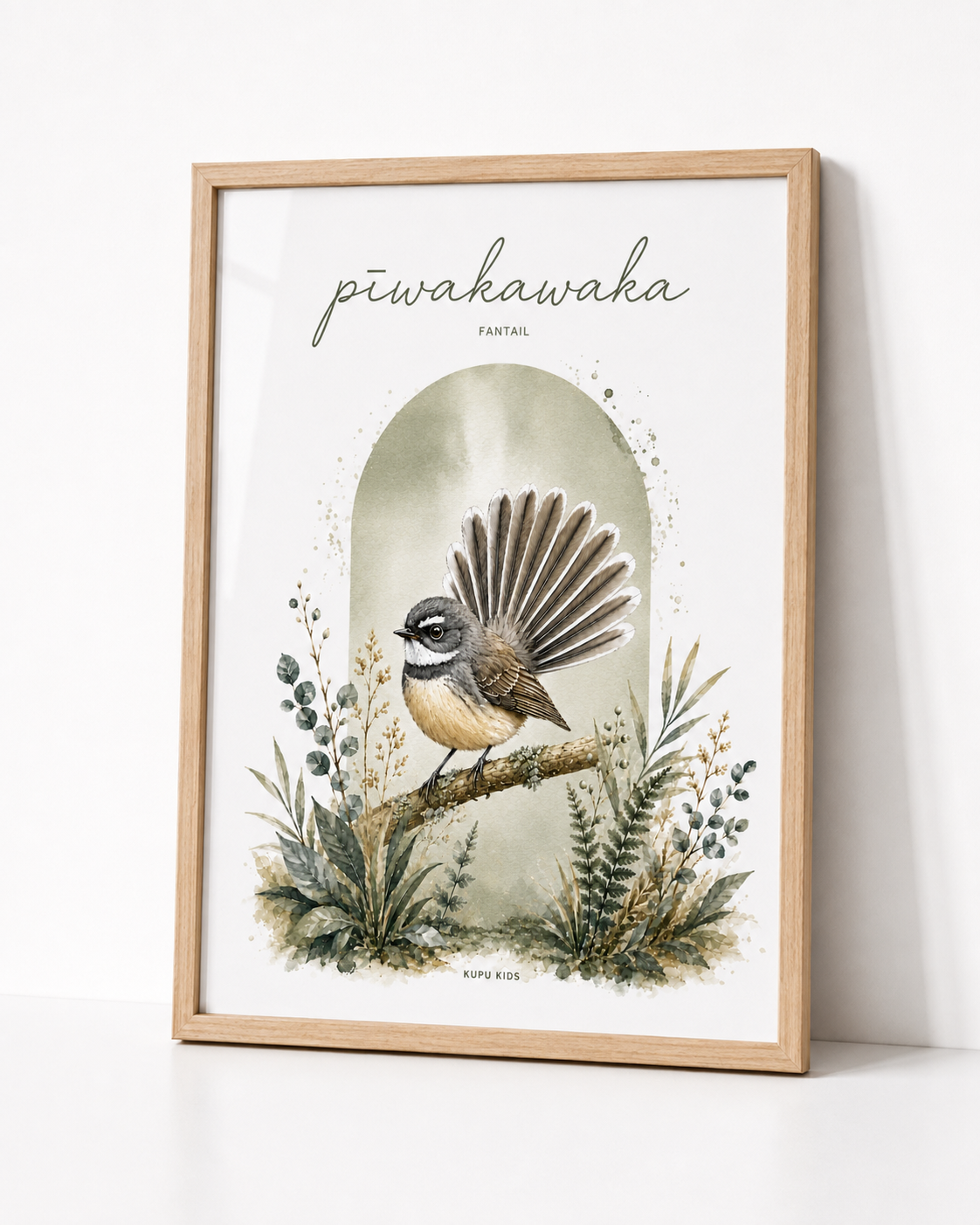 Pīwakawaka - Fantail Nursery Print