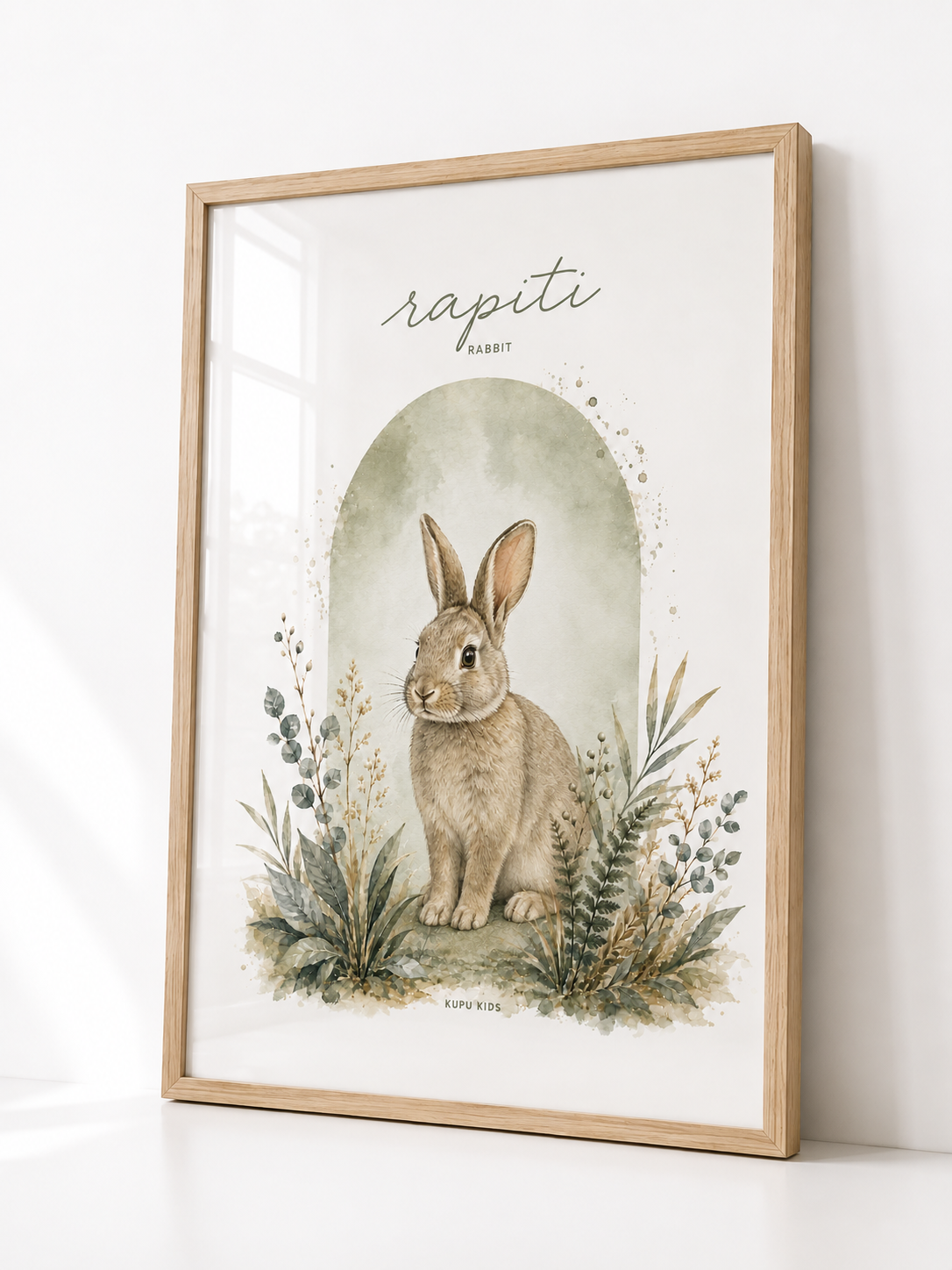 Rapiti - Rabbit Nursery Print